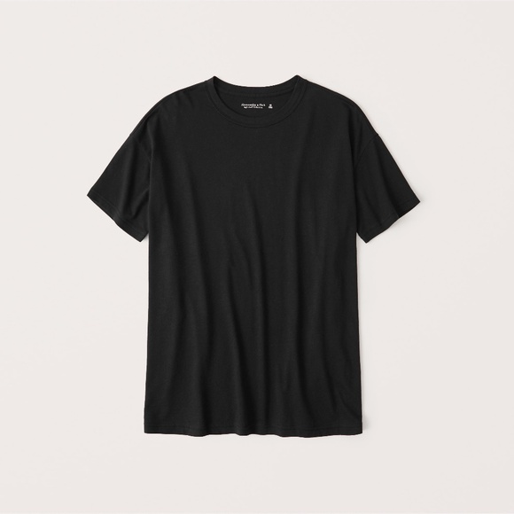 Abercrombie Women's Boyfriend Tee - Black - Small - Picture 1 of 4